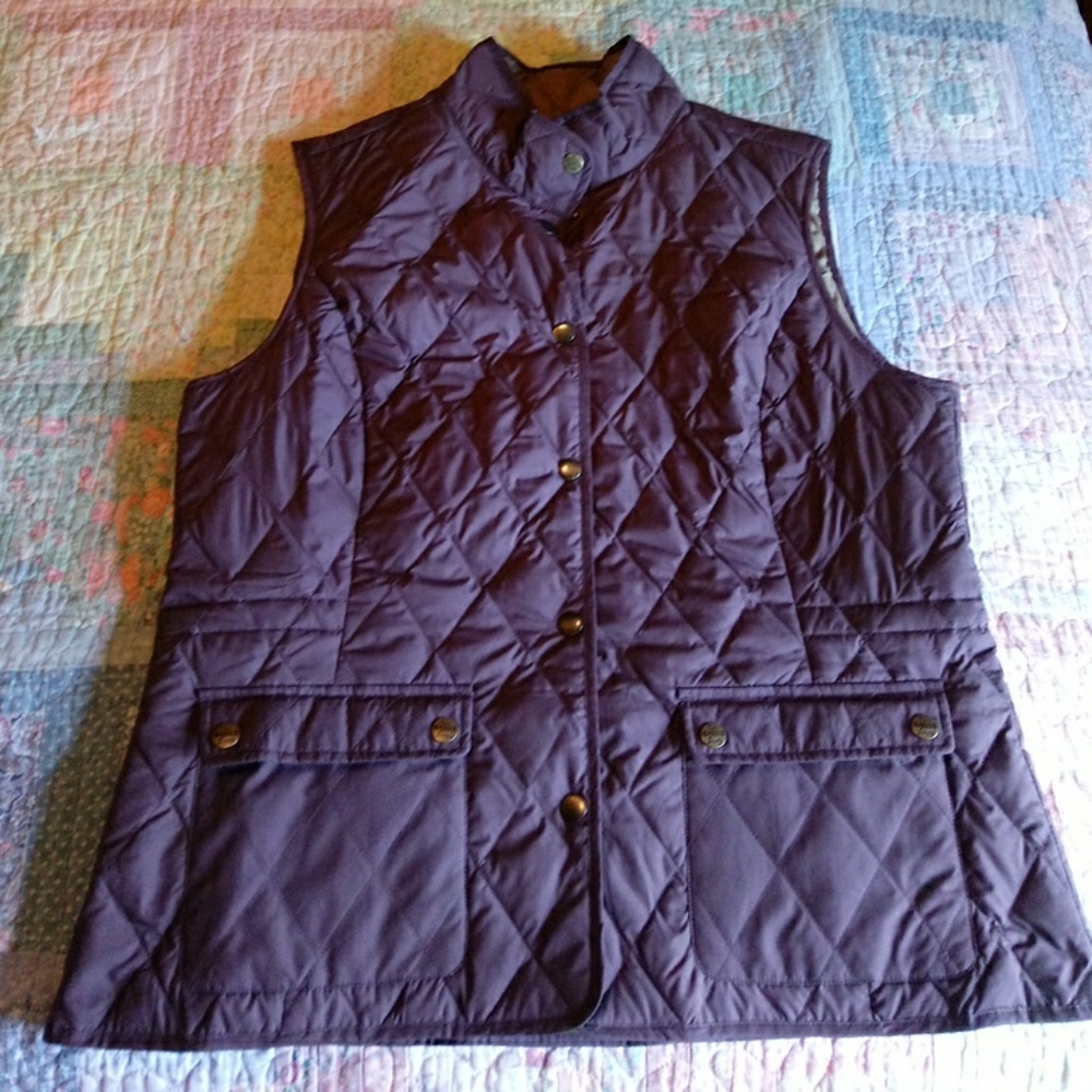 Eddie Bauer purple down vest